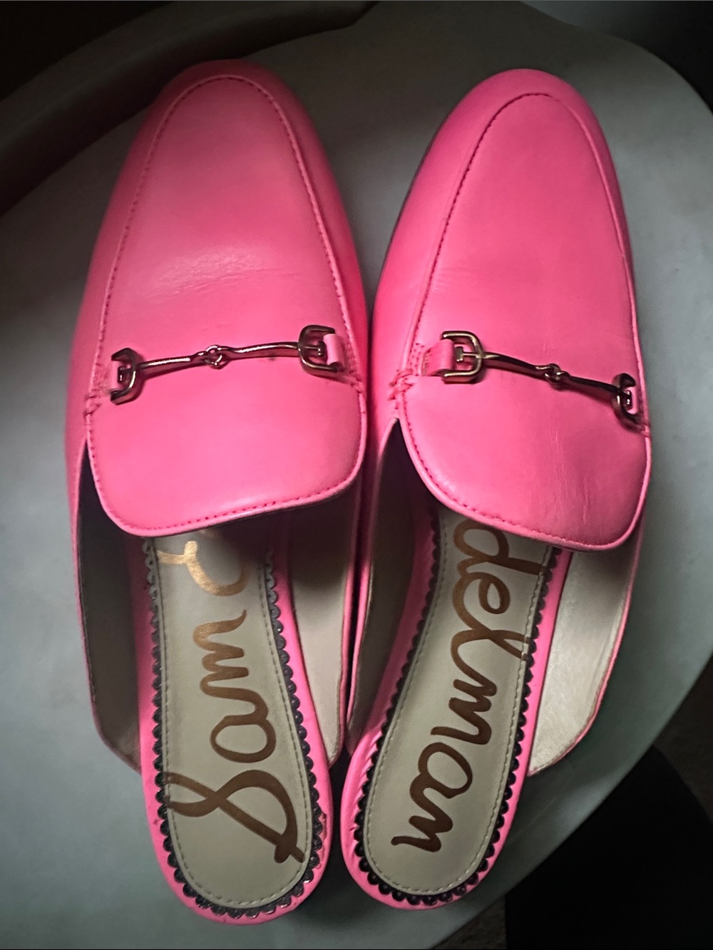 Sam Edelman Pink Loafer Mules